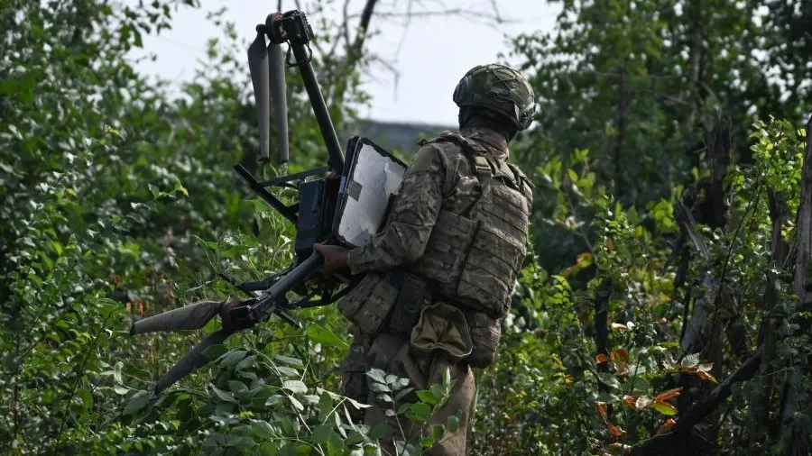 Российский беспилотник уничтожил украинский дрон «Баба Яга» в воздушной дуэли
