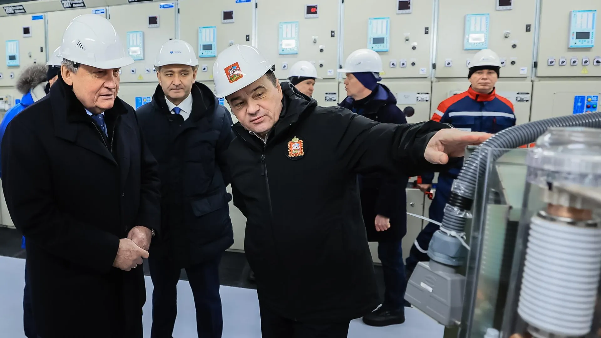 Андрей Воробьев в округе Пушкинский запустил подстанцию «Тютчево»