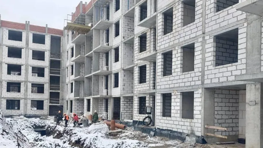 В Шатуре в доме для переселенцев завершены монолитные работы