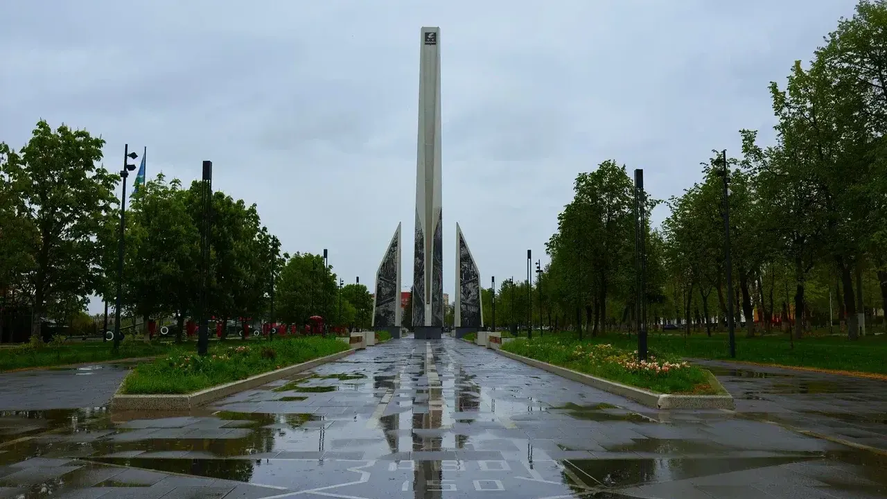 Стелу «Город трудовой доблести» в Ступине подготовили к празднованию 9 мая