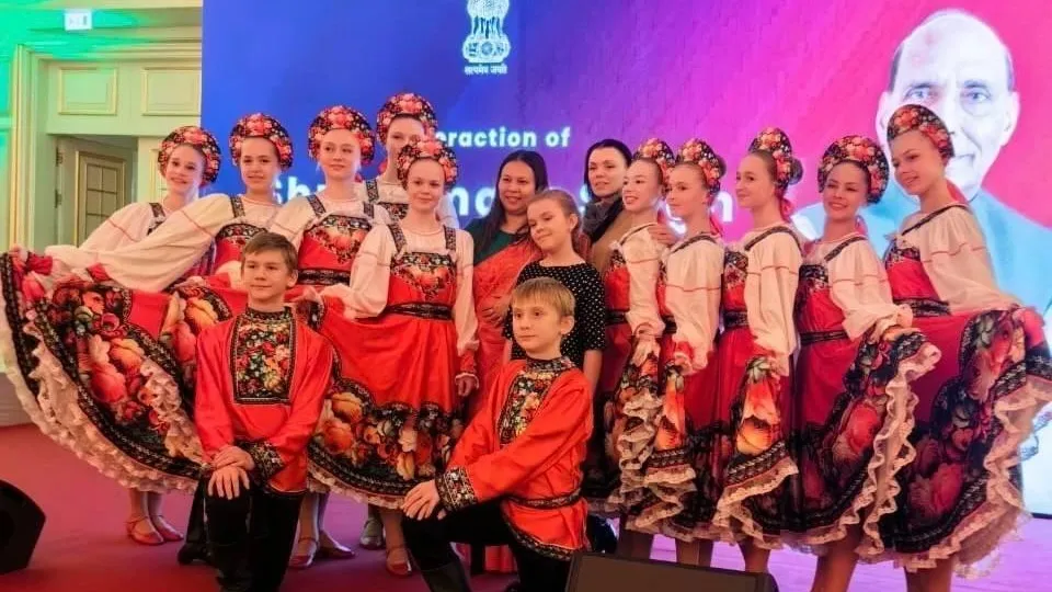 Творческие коллективы Домодедово приняли участие в торжественной встрече Министра обороны Индии
