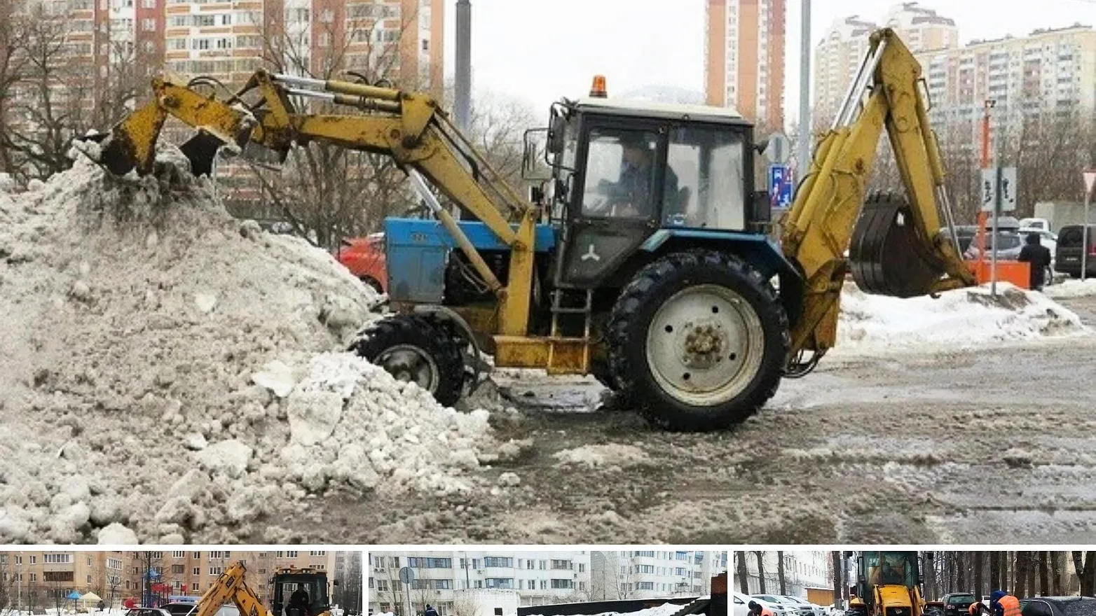 Около 18 тыс кубометров снега вывезли в Красногорске с начала снегопадов