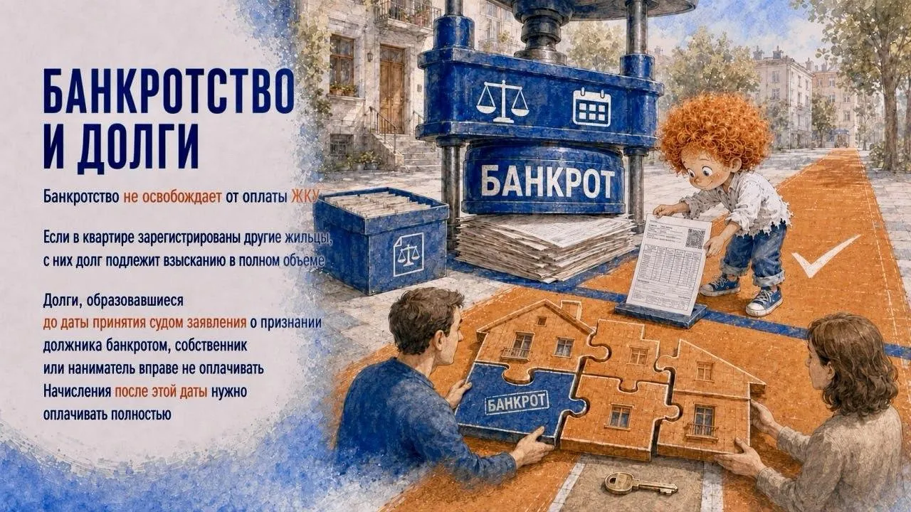 Жителям Подмосковья напомнили, что при банкротстве плата за ЖКУ не отменяется