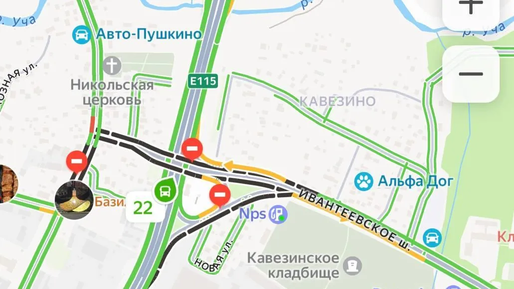 Из-за пожара в Подмосковье полностью перекрыли движение по двум трассам