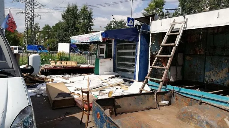 Розничный рынок «Кан» начали сносить в Котельниках