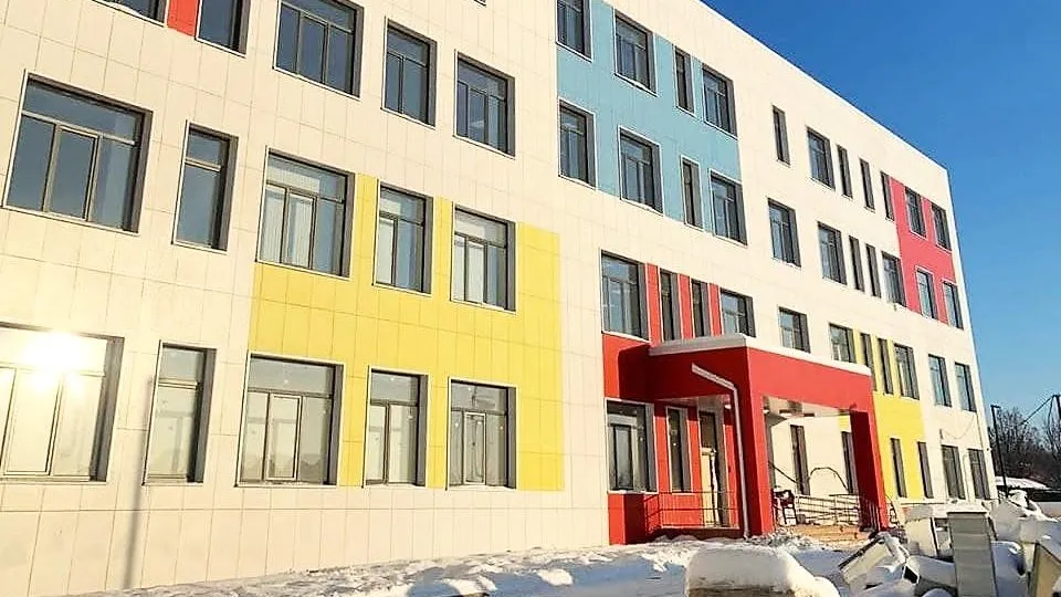 Работы на пристройке к школе №59 в Люберцах ведутся в срок