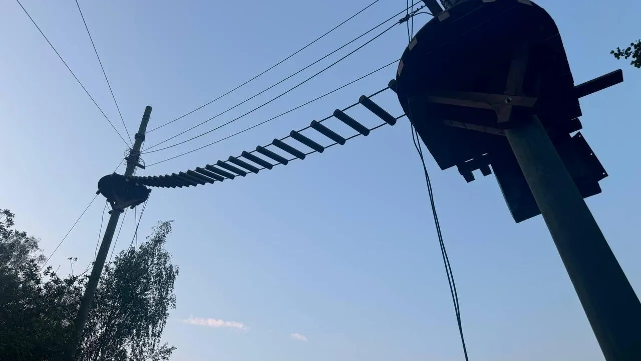 В Электростали в парке «Авангард» появился новый экстремальный аттракцион
