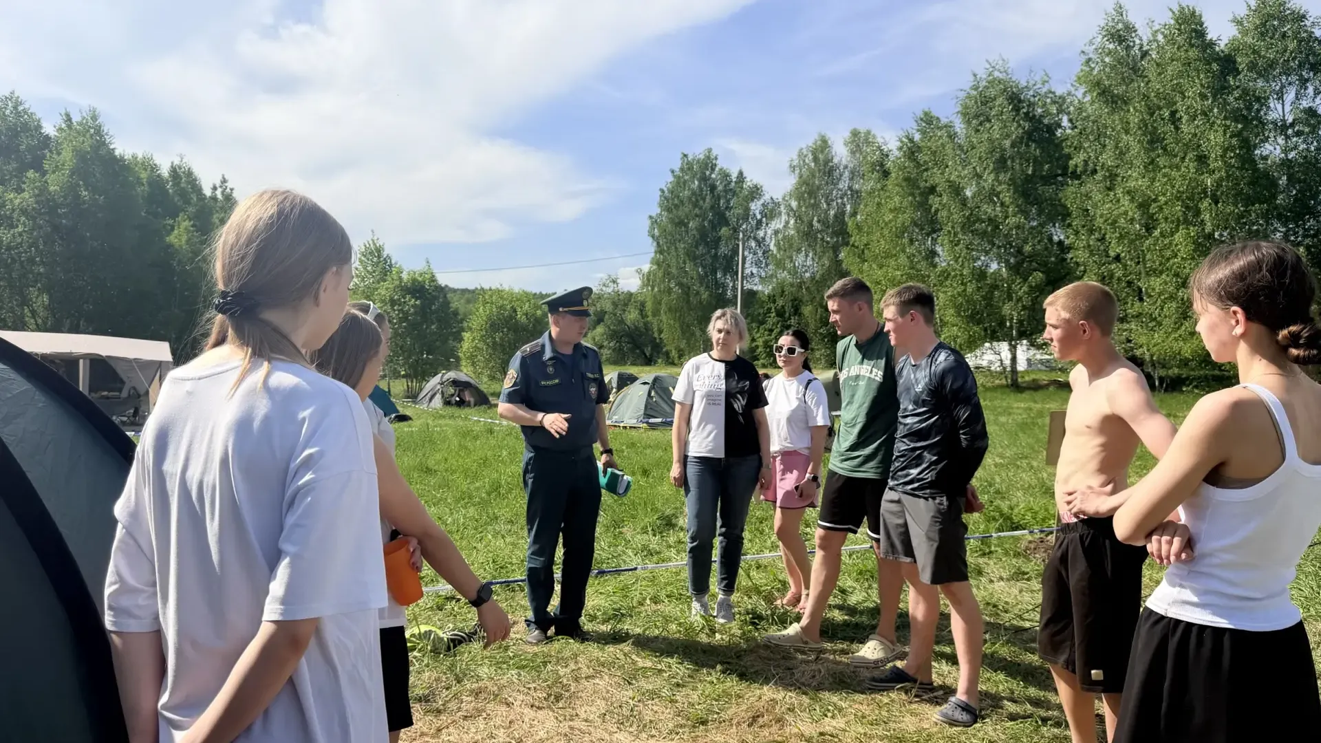 В Луховицах стартовал слет «Школа безопасности» для 400 школьников