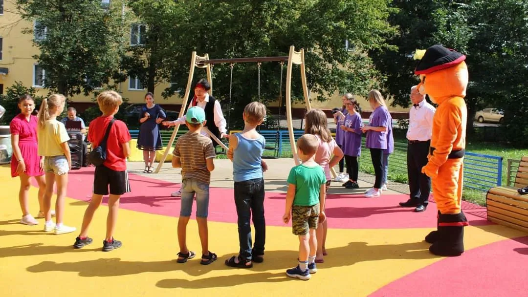 Новую детскую площадку открыли в Подольске