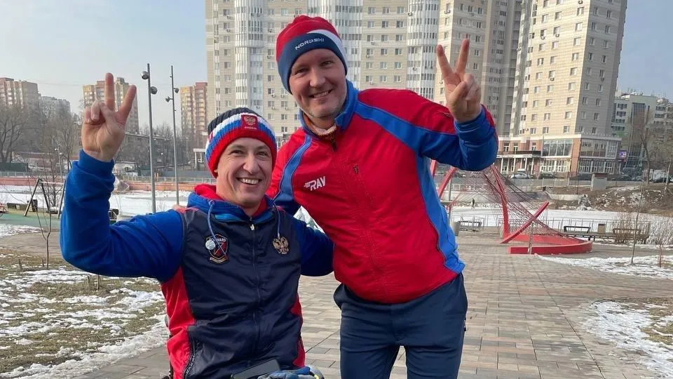 Спортсмен-колясочник из Подмосковья преодолел свой 110-й забег