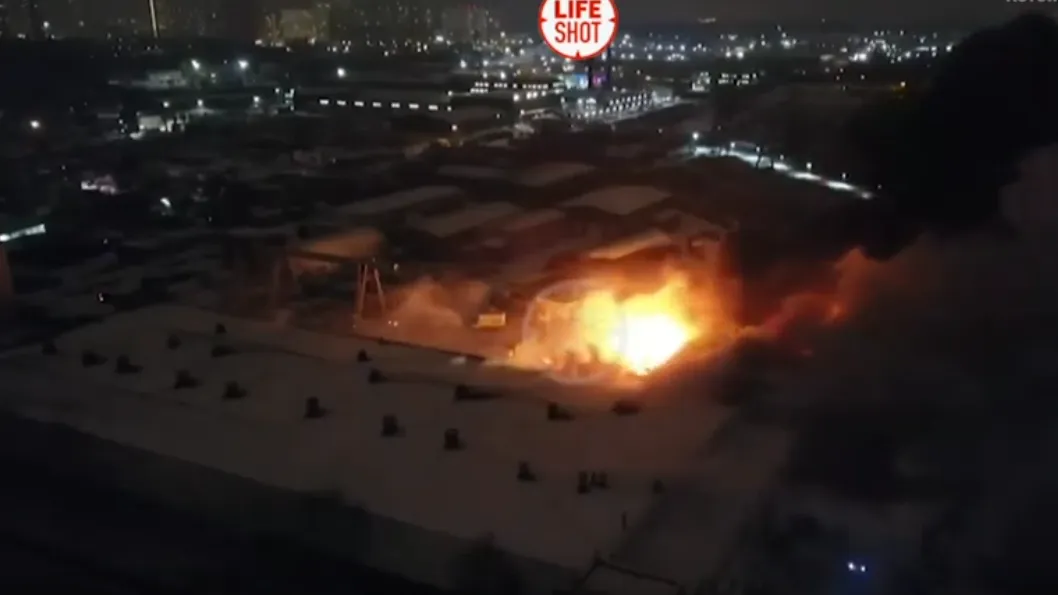 Открытое горение ликвидировали на складе в Одинцове