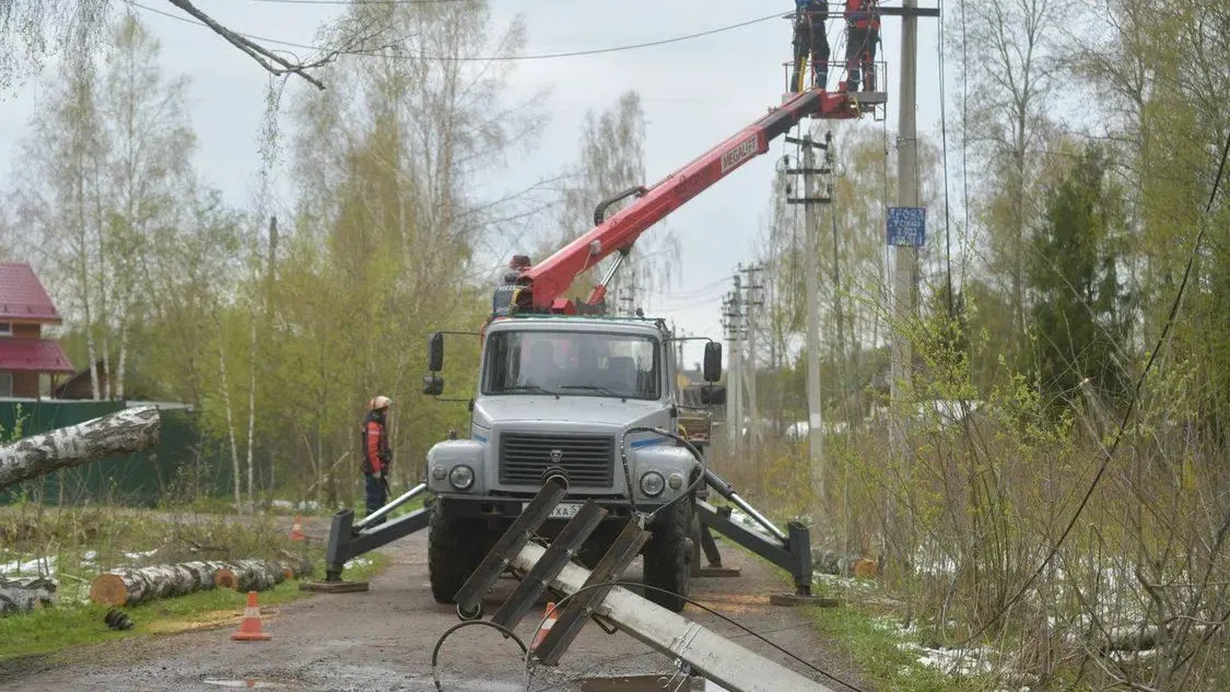 Энергетики Группы «Россети» восстановили электроснабжение 760 населенных пунктов Подмосковья после циклона