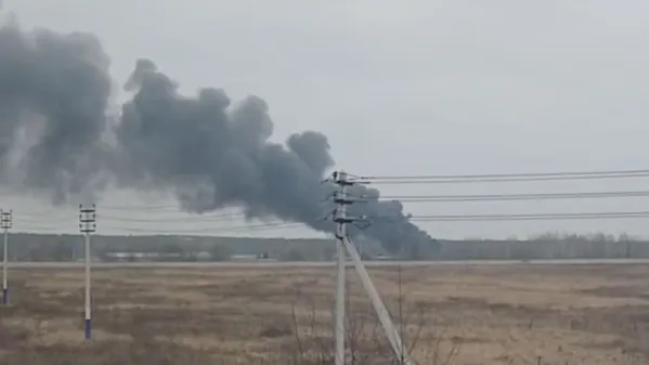 Пожар на стоянке маршруток в подмосковных Люберцах потушили