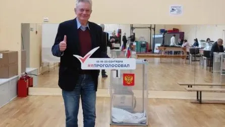Геннадий Ефимов проголосовал на выборах в Солнечногорске 18 сентября