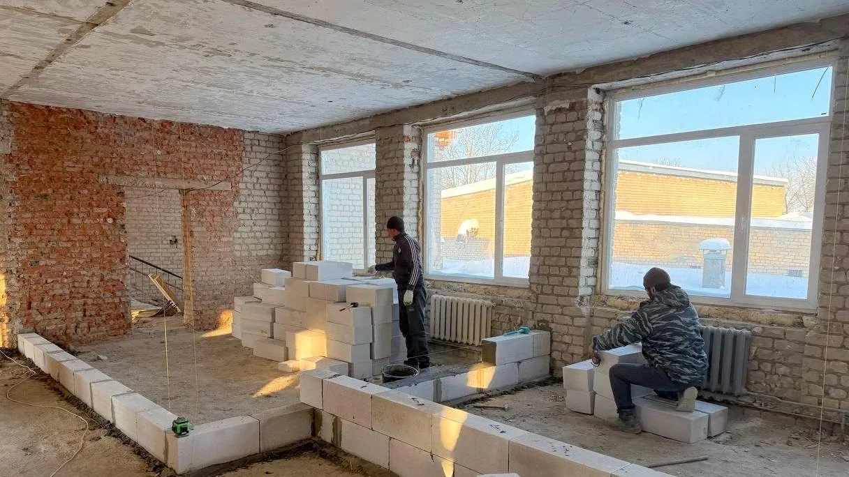 В Кабаново Орехово-Зуевского округа продолжается капремонт школы № 10