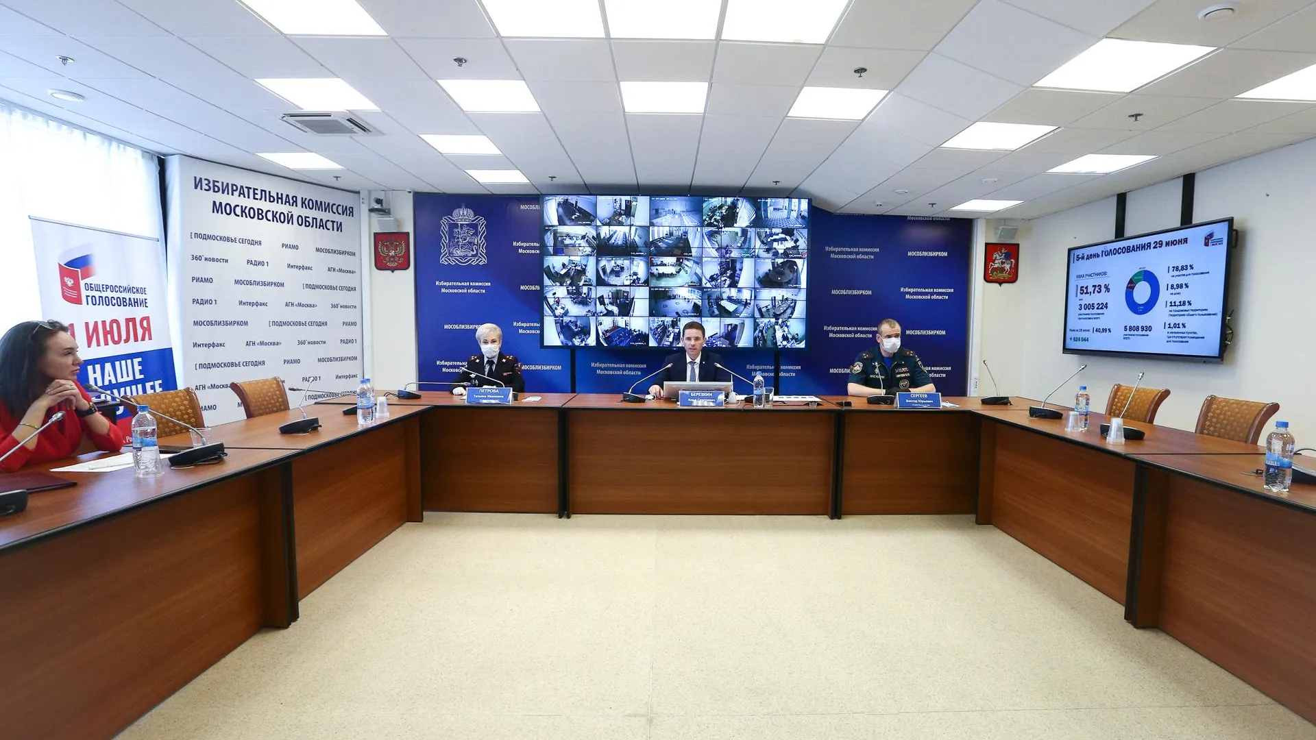 Явка на голосовании по Конституции в Подмосковье на 10:00 составила 62,53%