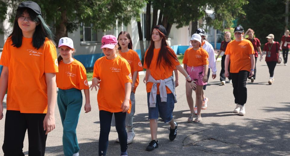 В Подольске первая смена в лагере «Родина» завершилась прощальным костром