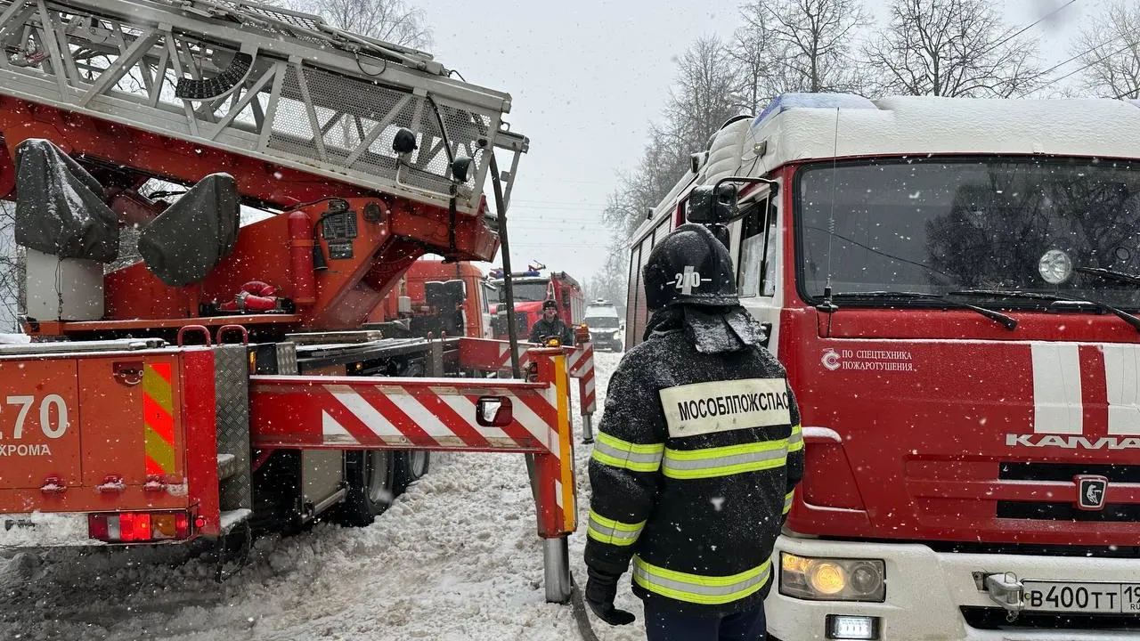 Пожар в Икше Дмитровского округа ликвидировали 27 февраля