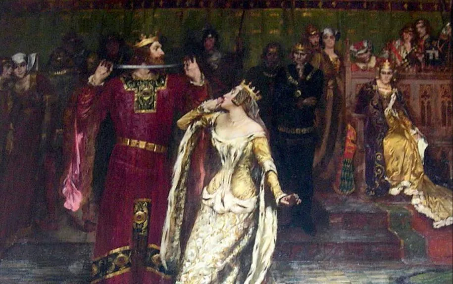 Картина «Церемония с подвязкой» (1901) А. Ш. Тайлера изображает легендарную сцену, которая дала повод для учреждения ордена: король Эдуард III поднял подвязку своей любовницы, которую она потеряла
