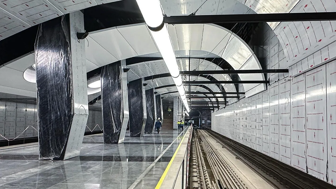 Архитектурное освещение устанавливают на строящейся станции Мосметро «ЗИЛ»