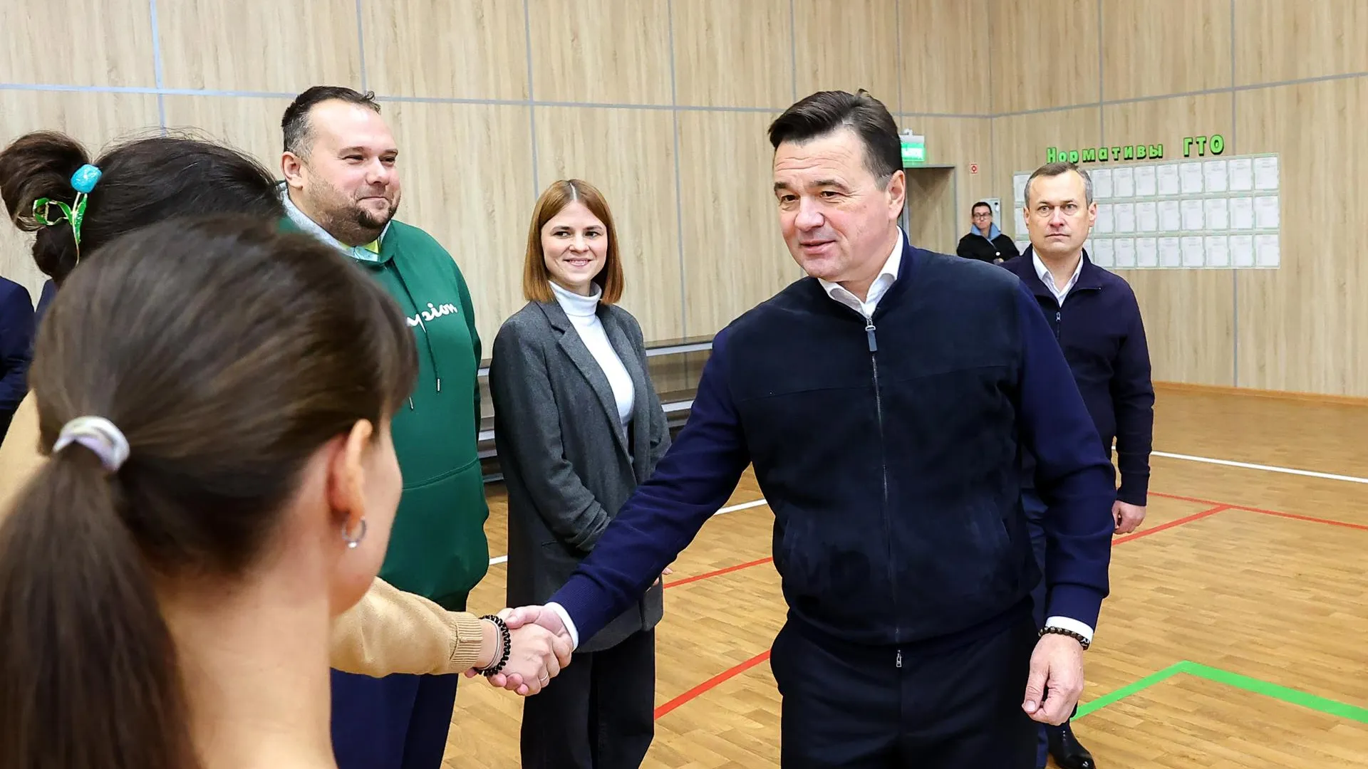 Губернатор Подмосковья Воробьев проверил работу ФОКа «Молодежный»