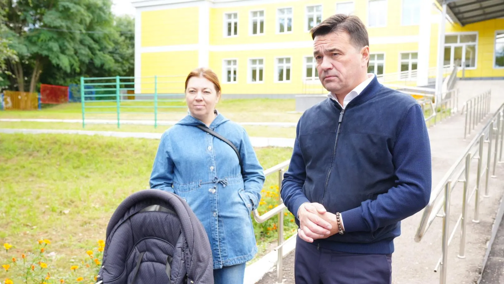 Большой детский городок появится около отремонтированной школы в Кашире – Андрей Воробьев