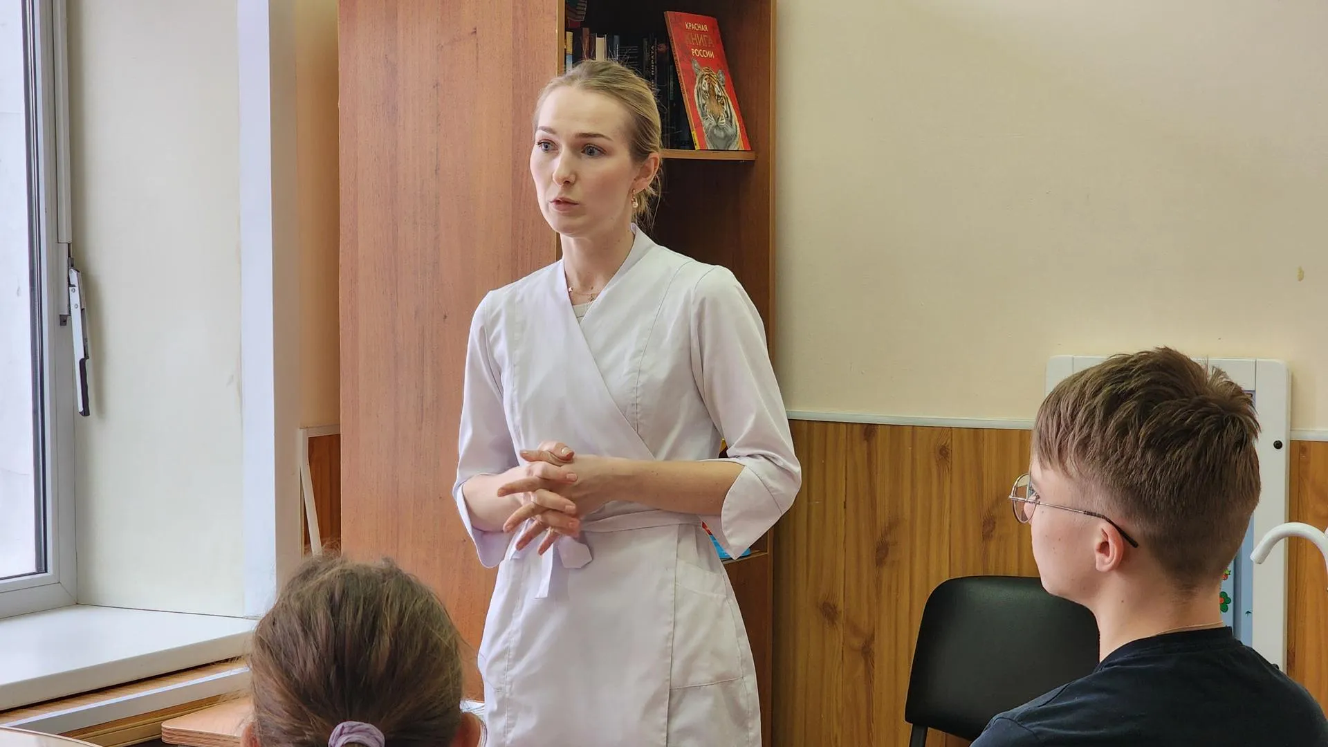 Врач Подольской детской больницы провела урок здоровья для детей