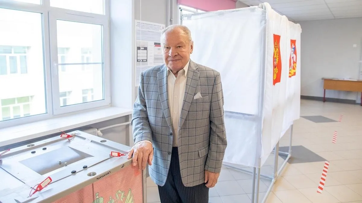 В Подольске проголосовал Почетный гражданин города Константин Моисеев