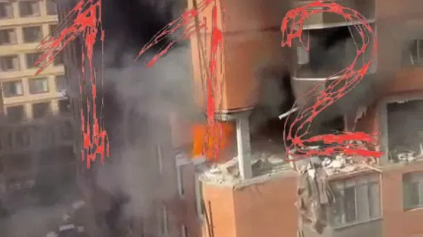 Бытовой газ мощно взорвался в многоэтажке в Махачкале