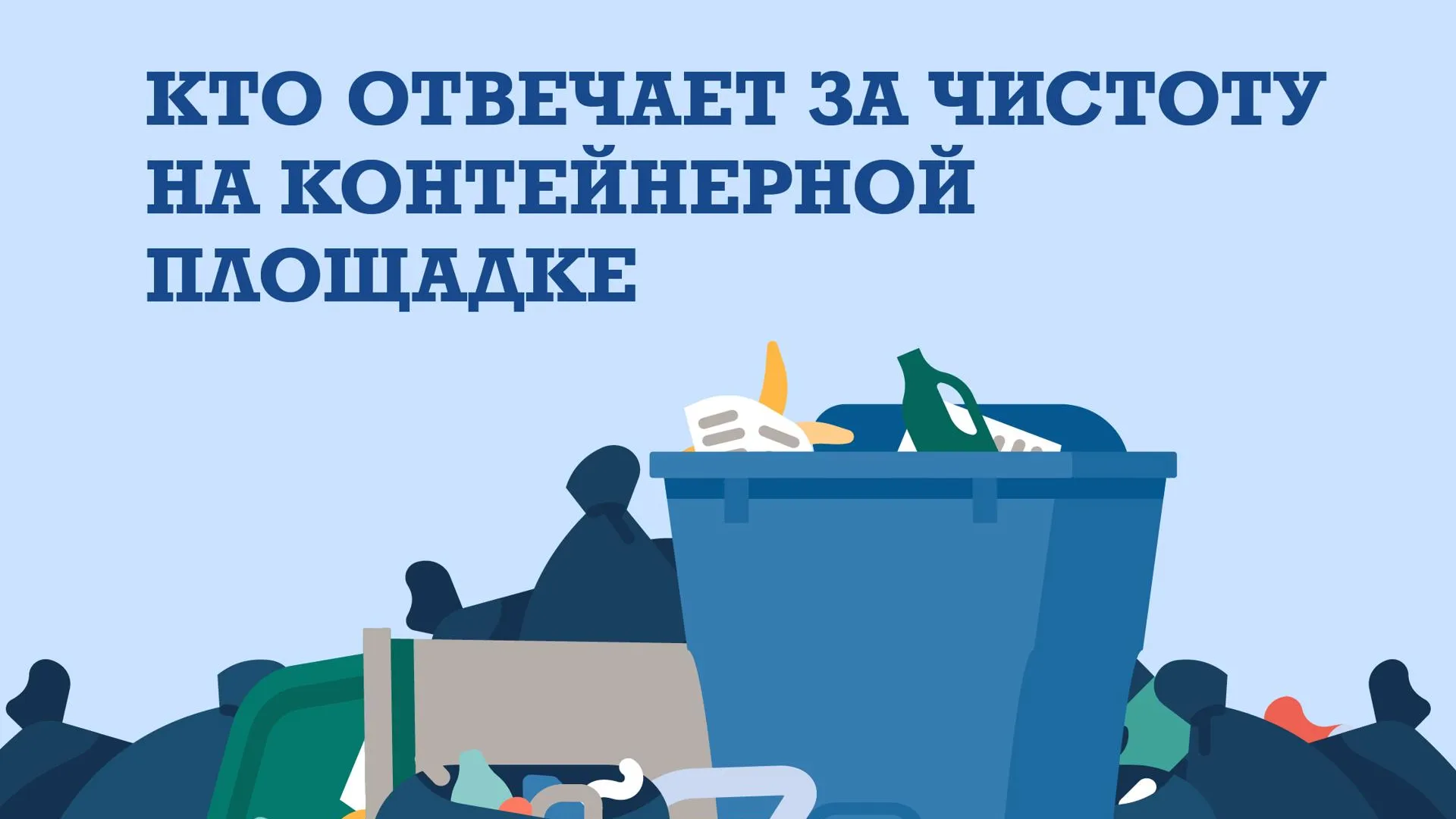 В Подмосковье разъяснили ответственность за чистоту контейнерных площадок