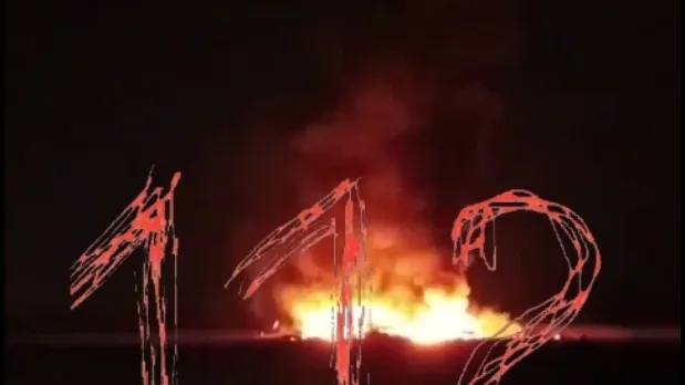 Опубликовано видео горящего атомного бомбардировщика Ту-22М под Иркутском