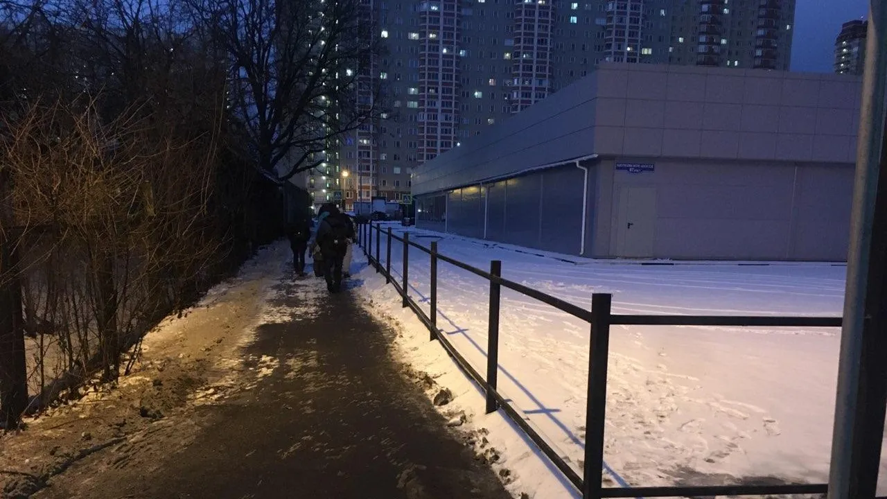 Тротуар на Щелковском шоссе в Балашихе очистили от наледи по просьбе жителя