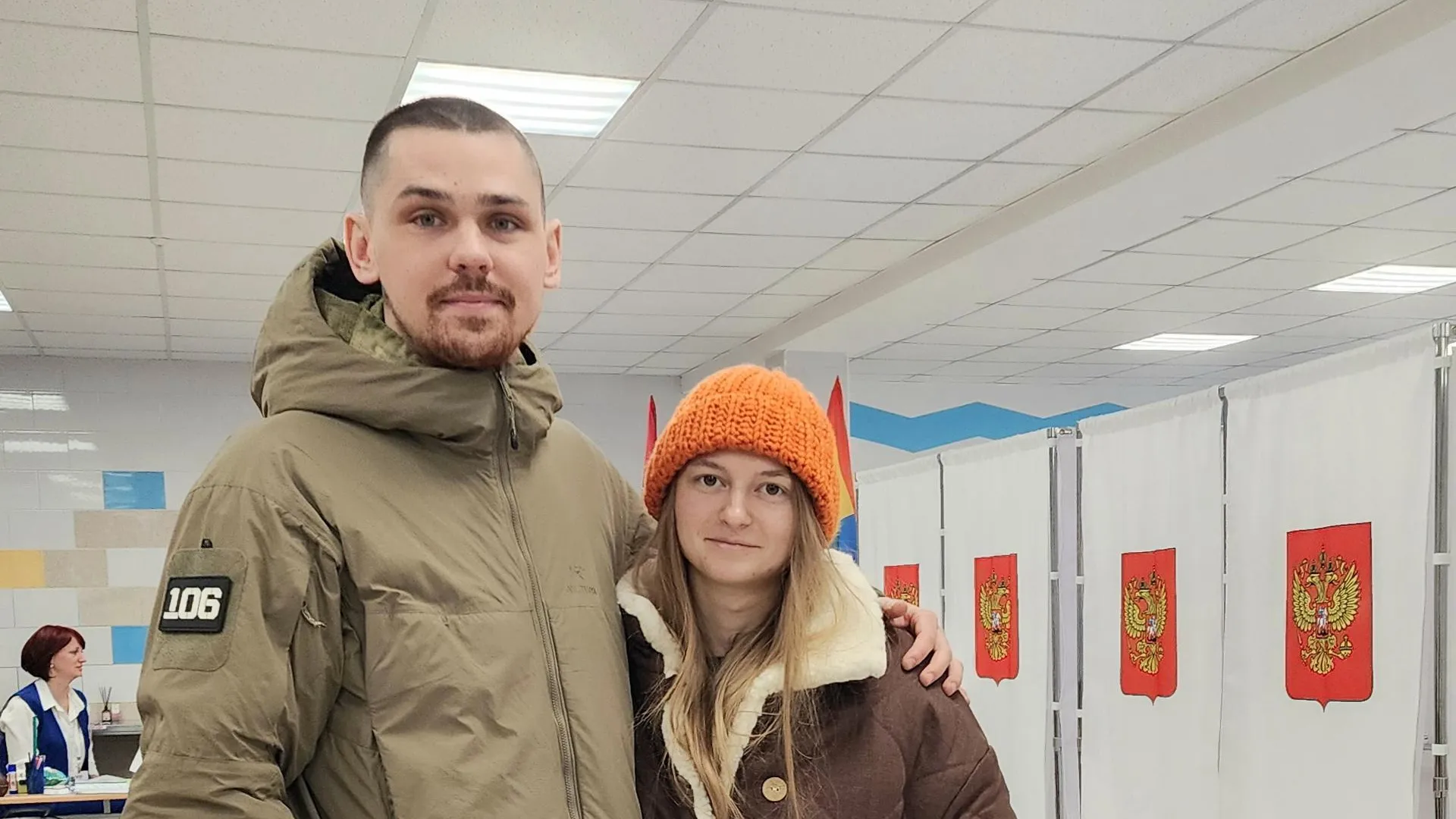 Участник СВО с позывным «Баюн» проголосовал в Домодедове