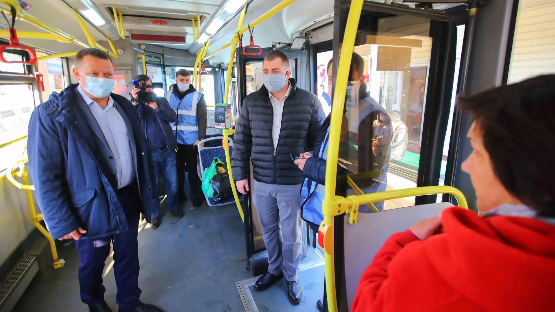 В общественном транспорте Люберец проверили соблюдение масочного режима