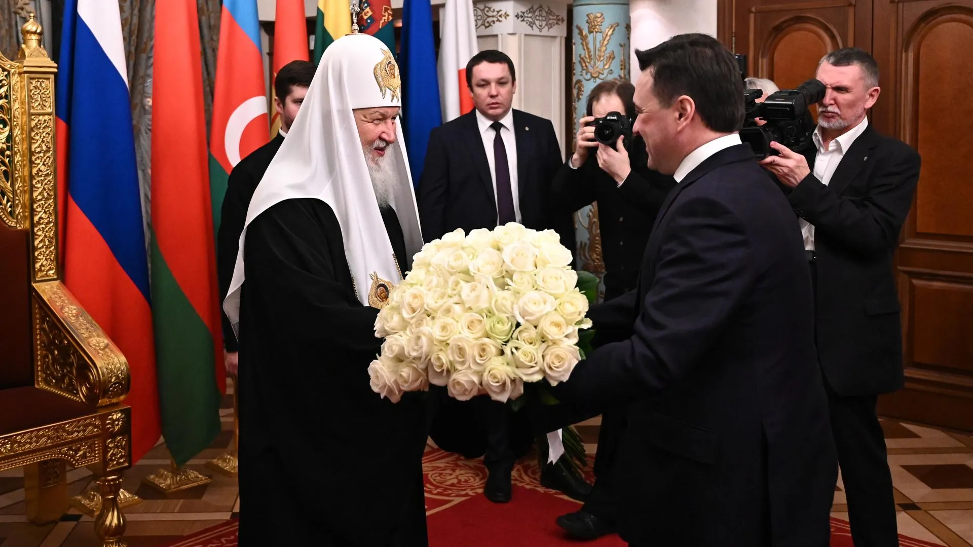 Губернатор Подмосковья поздравил патриарха Кирилла с 10‑летием интронизации