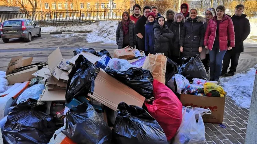 Более 2,5 тонн вторсырья и одежды собрали на экологической акции в Красногорске