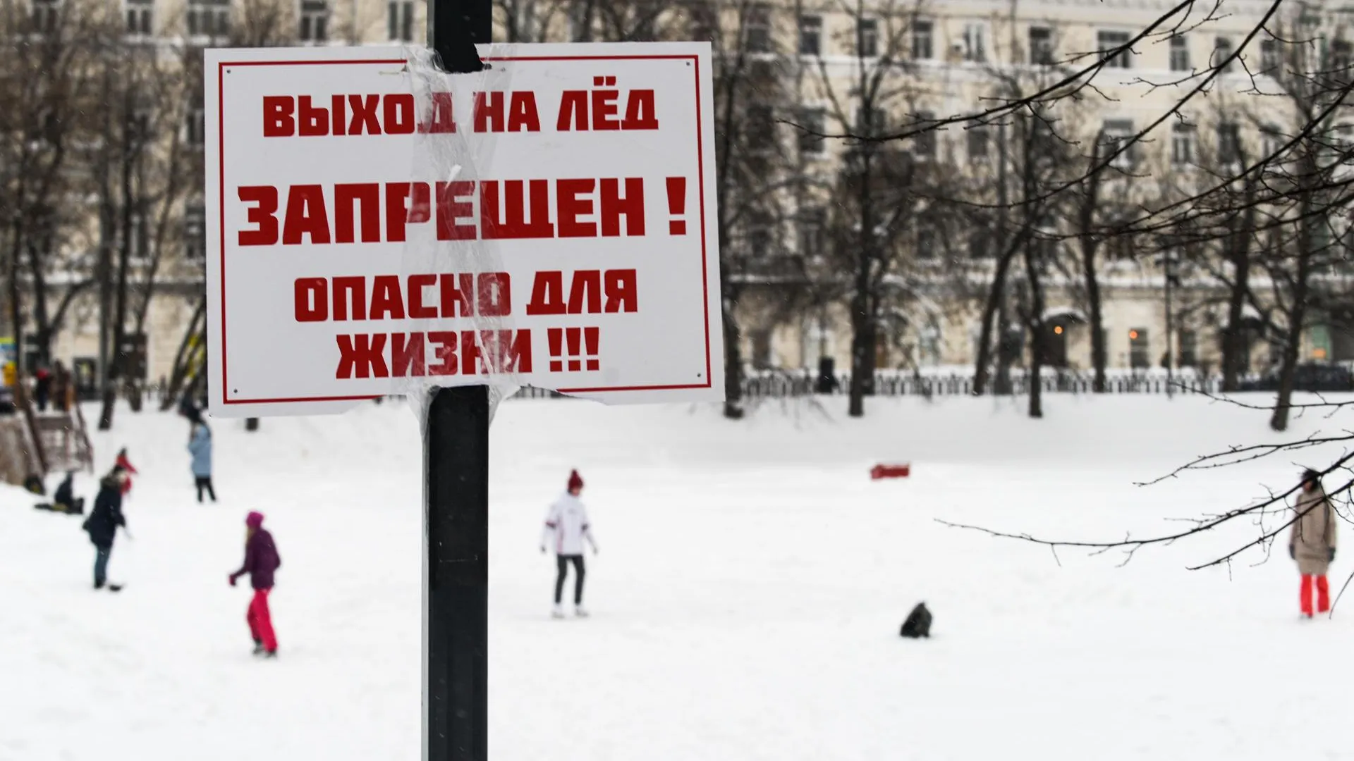 Жителей Подмосковья предупредили об опасности выхода на лед водоемов
