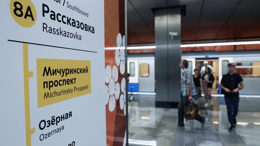 Сбой в движении поездов произошел на «желтой» ветке метро Москвы