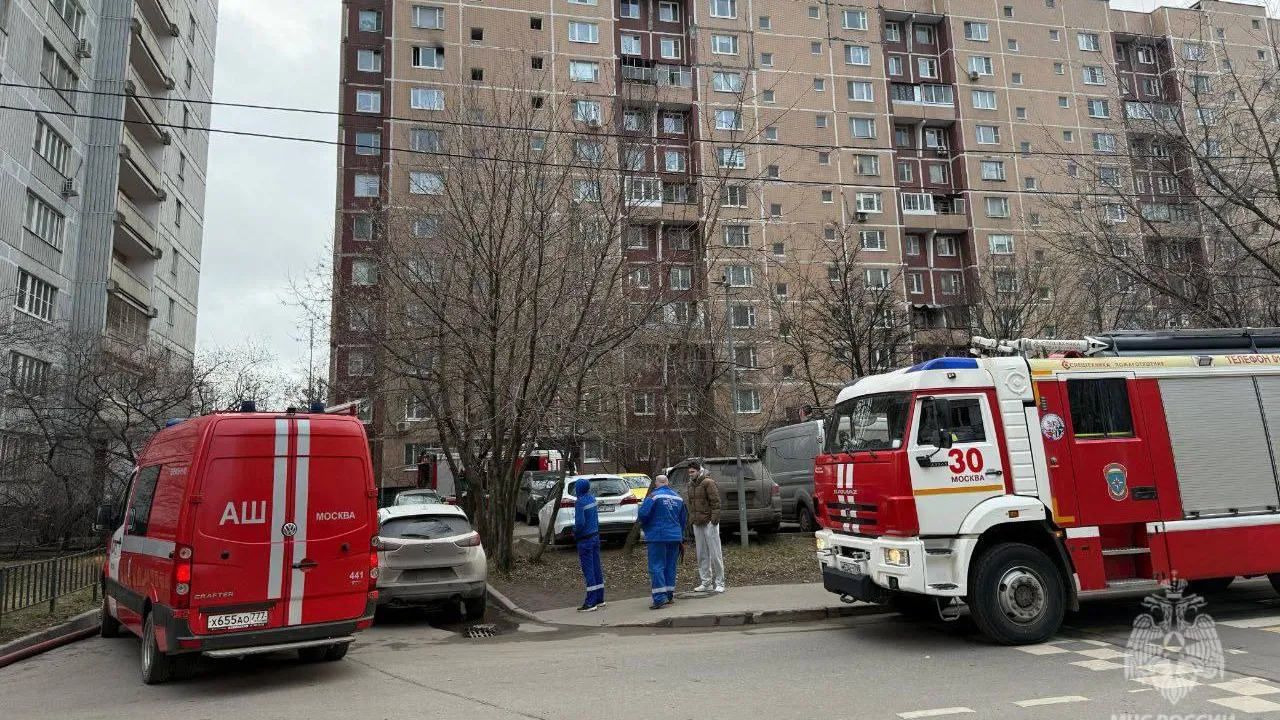 Два человека погибли при пожаре в квартире многоэтажки на юго-востоке Москвы