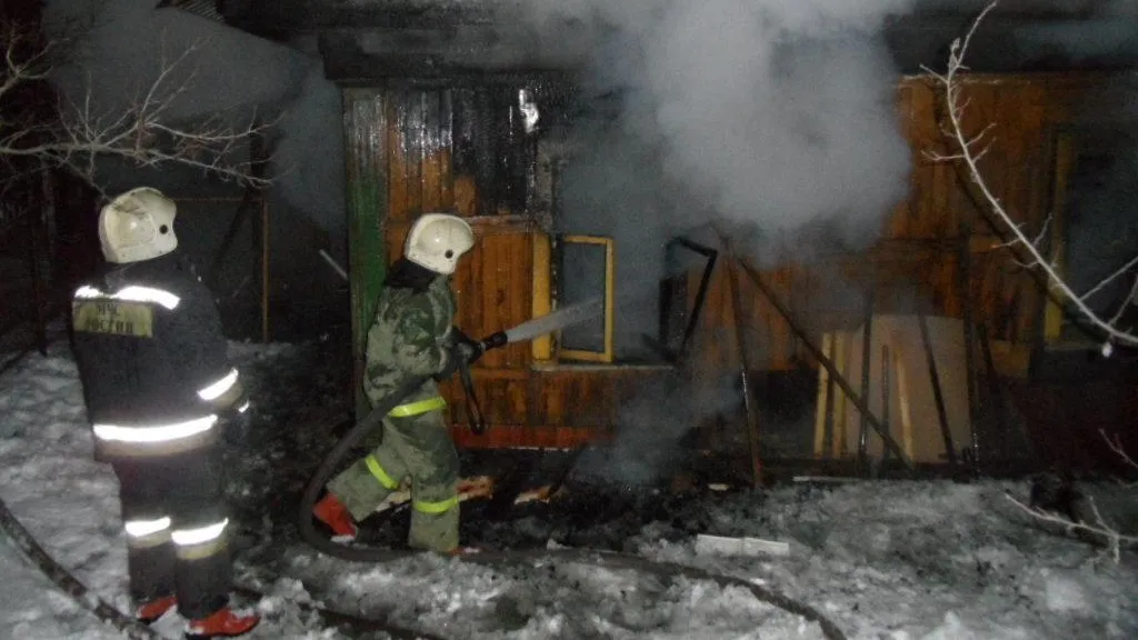 Садовый дом сгорел в одном из СНТ Егорьевска