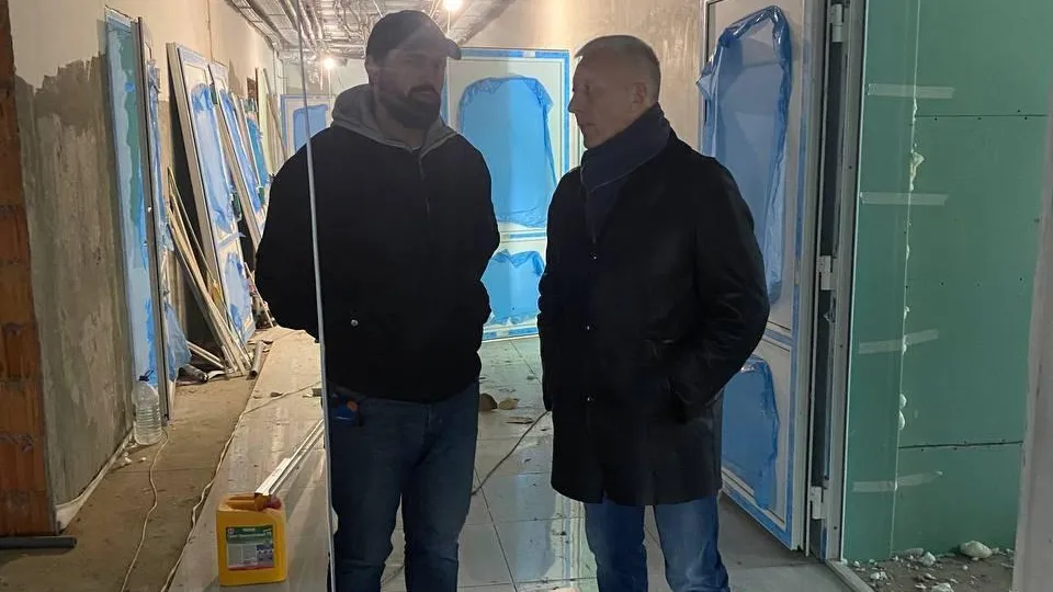 Строительство офиса врача общей практики в Наро‑Фоминском округе ведется по графику