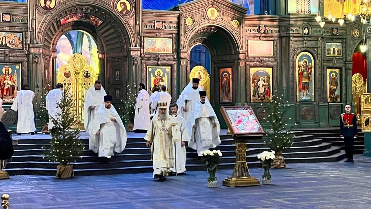В Главном храме ВС РФ в Одинцовском округе прошло рождественское богослужение