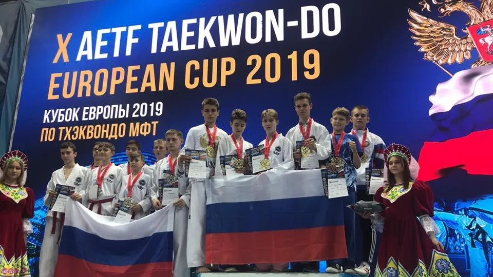 Спортсмены из Люберец выиграли 19 медалей на Кубке Европы по тхэквондо в Сочи