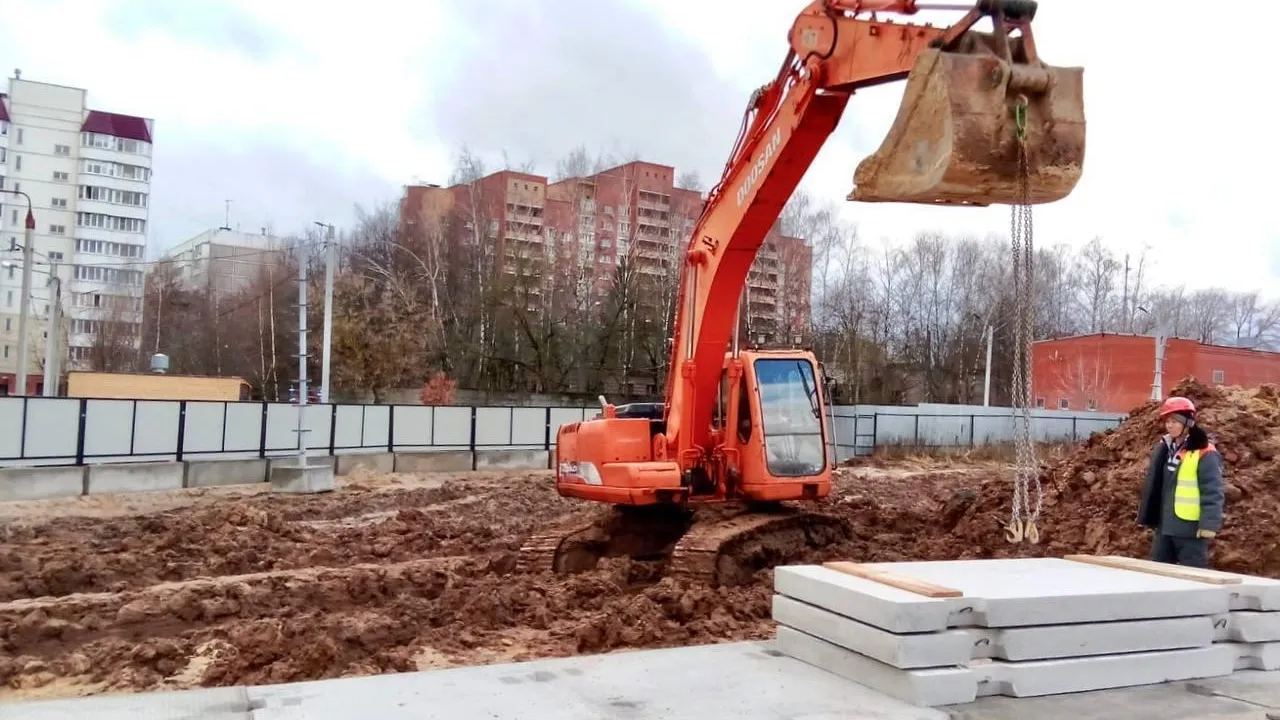 В Чехове приступили к устройству котлована новой поликлиники