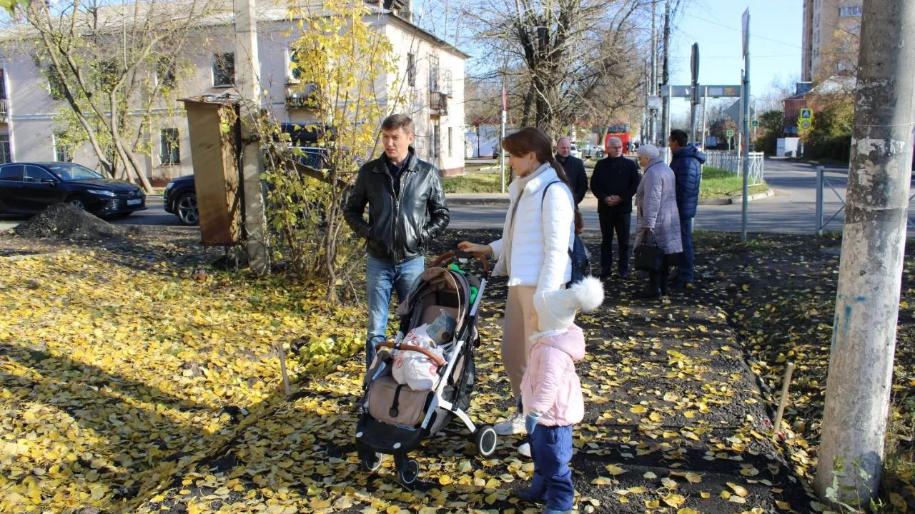 В мкрн Красная Горка Подольска реконструируют пешеходную дорогу во избежание подтоплений
