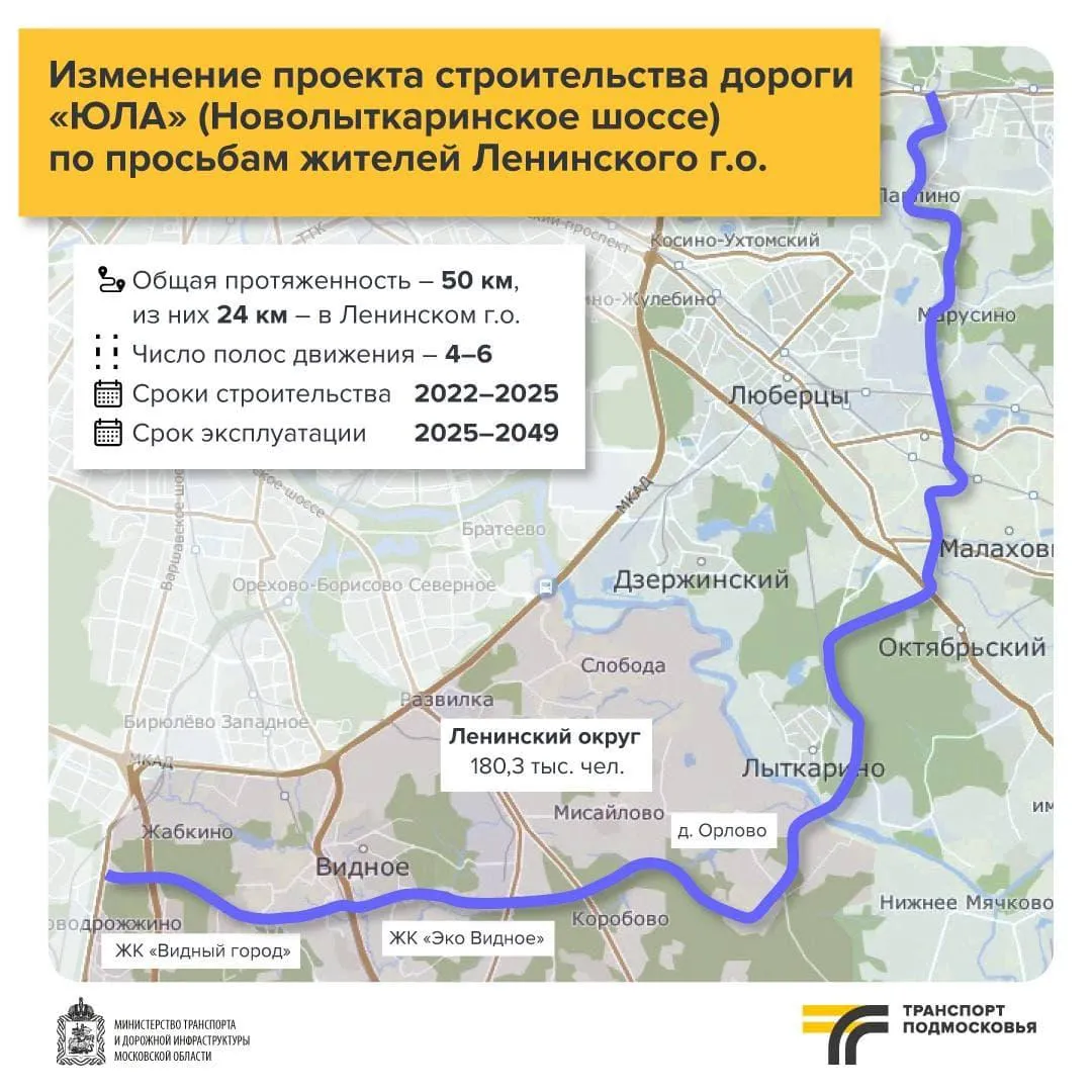 Сайт министерства транспорта и дорожной инфраструктуры Подмосковья