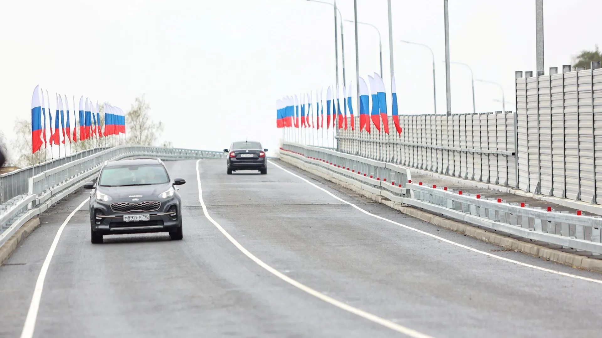 В Красногорске открыли движение по новому путепроводу