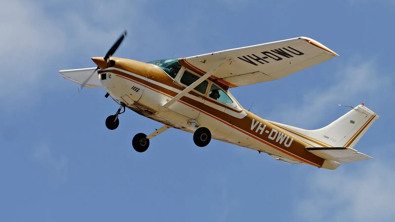 Легкий самолет Cessna-182 задымился в воздушном пространстве Подмосковья
