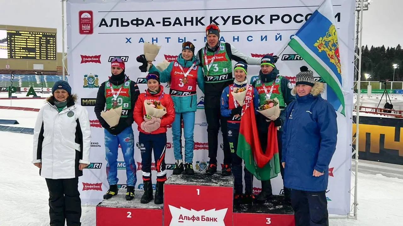 Спортсмены Подмосковья взяли «серебро» на первом этапе Кубка России по биатлону
