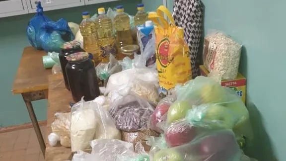 Продуктовые наборы и материальную помощь передали ветеранам футбола и спорта в Подольске